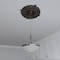 Ekena Millwork Attica PVC Medallion (Canopies up to 6 3/4"), 19"OD x 3 1/2"ID x 1"P, Universal Metallic Rustic Mist CMP19ATERU - alternate 8